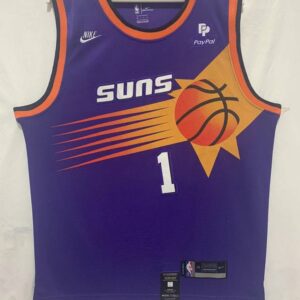 Suns 1 Devin Booker Blue Men Jersey