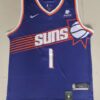 Suns 1 Devin Booker Purple 2023 New Men Jersey