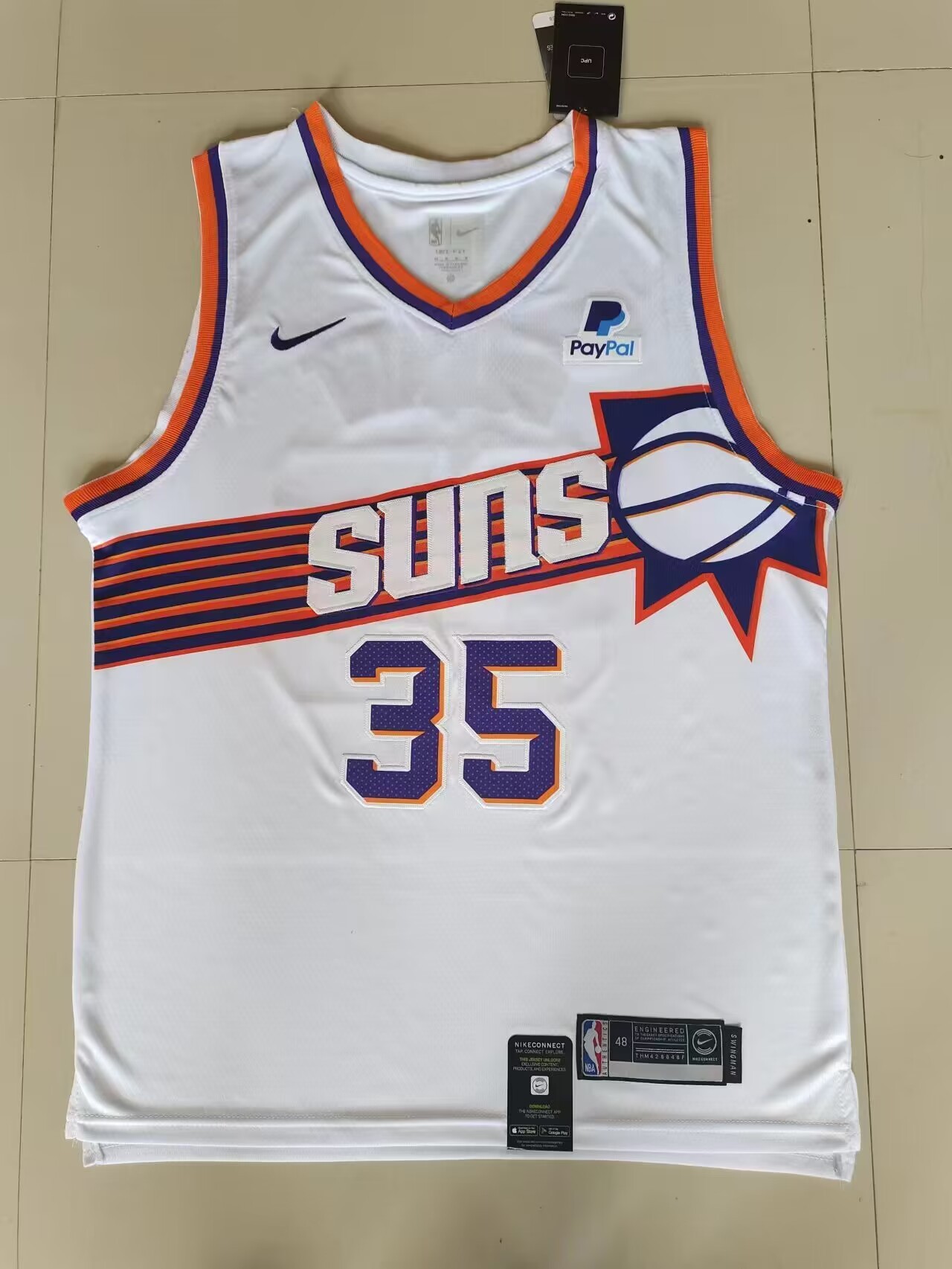 Suns 35 Kevin Durant White 2023 New Men Jersey