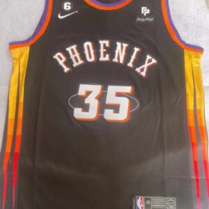 Suns 35 Kevin Durant Black Men Jersey