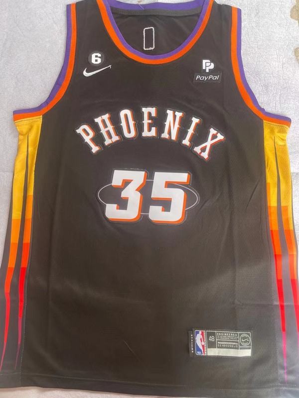 Suns 35 Kevin Durant Black Men Jersey