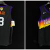 Suns 3 Paul Black New AU Style Men Jersey