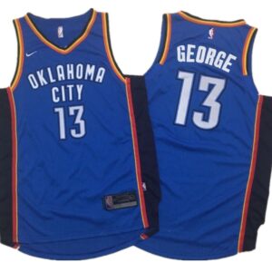 Thunder 13 Paul George Blue Men Jersey