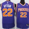 Suns 22 Deandre Ayton Blue 2021 New Men Jersey