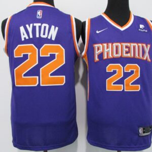 Suns 22 Deandre Ayton Blue 2021 New Men Jersey