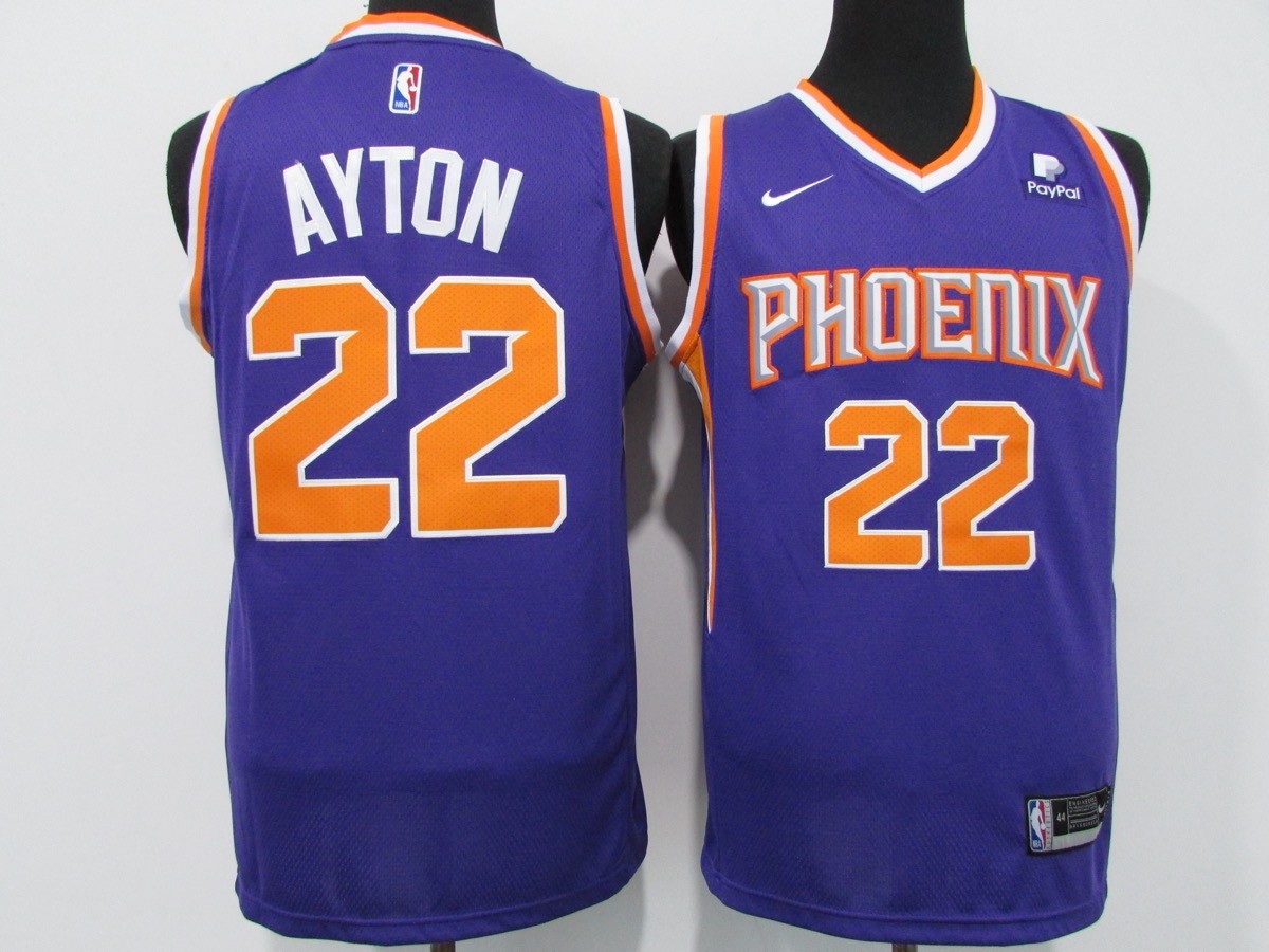 Suns 22 Deandre Ayton Blue 2021 New Men Jersey