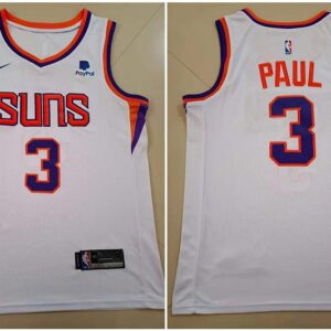 Suns 3 Chris Paul White 2021 New Men Jersey
