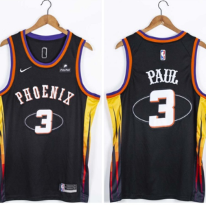 Suns 3 Chris Paul Black 75th Anniversary Men Jersey