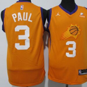 Suns 3 Chris Paul Orange Men Jersey