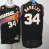 Suns 34 Barkley Black Hardwood Classics Men Jersey