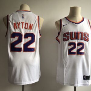 Suns 22 Deandre Ayton White 2018 Draft Men Jersey