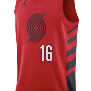 Portland Trail Blazers 16 Red Jordan Men Jersey