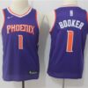 Suns 1 Devin Booker Purple Swingman Youth Jersey