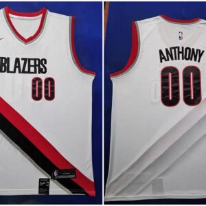 Blazers 00 Carmelo Anthony White 2019-20 Men Jersey