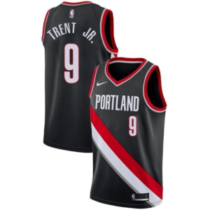 Portland Trail Blazers 9 Gary Trent JR. Black Men Jersey