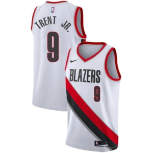 Portland Trail Blazers 9 Gary Trent JR.  White Men Jersey