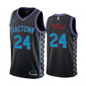 Kings 24 Buddy Hield Black 2020-21 City Edition Men Jersey