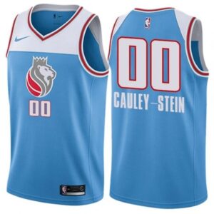 Kings 00 Willie Cauley-Stein Light Blue City Edition Men Jersey