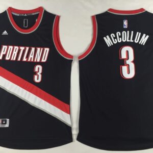 Blazers 3 Mccollum Black Men Jersey