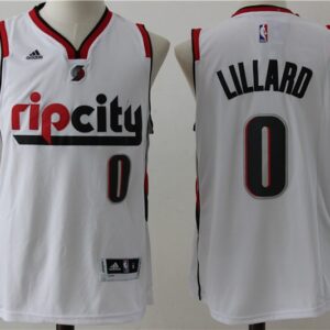 Blazers 0 Damian Lillard White Rip City Swingman Men Jersey