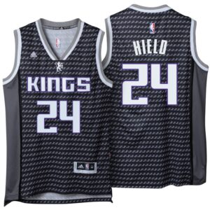 Sacramento Kings 24 Buddy Hield Black Swingman Men Jersey