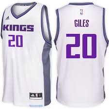 Adidas Sacramento Kings 20 Harry Giles White 2017 Draft Men Jersey