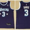 Lakers 3 Davis Purple Men Jersey