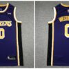 Lakers 0 Russell Westbrook Purple Men  Jersey