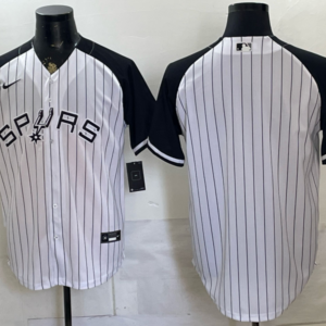 San Antonio Spurs Blank White Baseball Vapor Limited Men Jersey