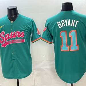 San Antonio Spurs 11 Bryant Green Baseball Vapor Limited Men Jersey
