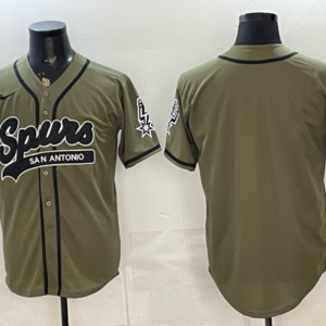 San Antonio Spurs Blank Olive Baseball Vapor Limited Men Jersey