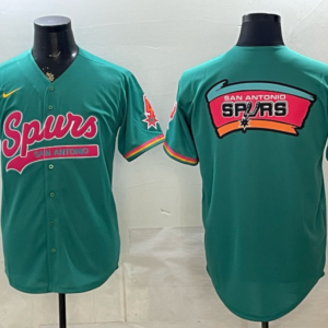 San Antonio Spurs Blank Green Baseball Logo Vapor Limited Men Jersey