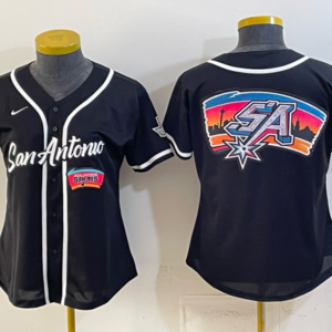 San Antonio Spurs Black  Baseball Vapor Limited Youth Jersey