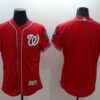 MLB Nationals Blank Red Flexbase Men Jersey