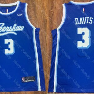 LA Lakers Concept Crenshaw 3 Anthony Davis Blue Men Jersey