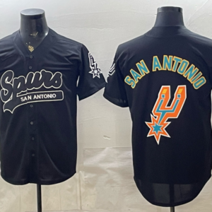 San Antonio Spurs Blank Black Baseball Vapor Limited Men Jersey