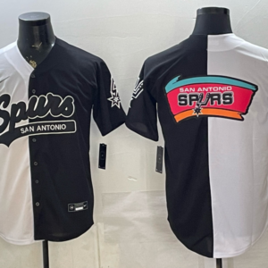 San Antonio Spurs White Black Baseball Vapor Limited Men Jersey