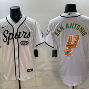 San Antonio Spurs White Baseball Vapor Limited Men Jersey