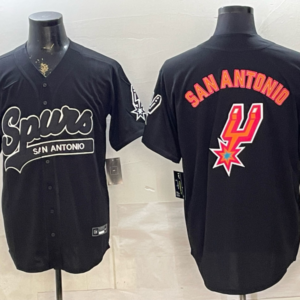San Antonio Spurs Black Baseball Vapor Limited Men Jersey