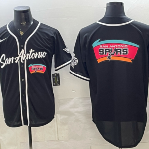 San Antonio Spurs Black Baseball Vapor Limited Men Jersey 1