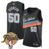 San Antonio Spurs 50 David Robinson Black City 2026 Finals Men Jersey