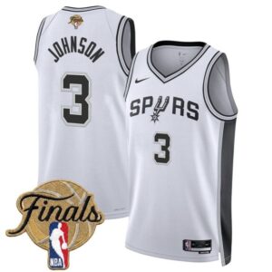San Antonio Spurs 3 Keldon Johnson White 2026 Finals Men Jersey
