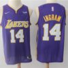 Lakers 14 Brandon Ingram Purple Swingman Men Jersey