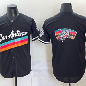 San Antonio Spurs Blank Black Baseball Vapor Limited Men Jersey