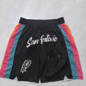 San Antonio Spurs Black Just Don Shorts