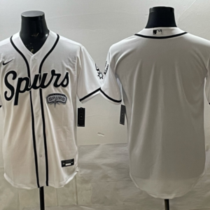 Spurs Blank White Baseball Vapor Limited Men Jersey