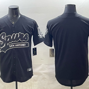 Spurs Blank Black Baseball Vapor Limited Men Jersey