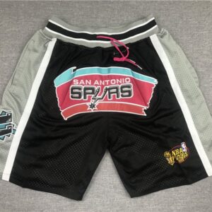 Spurs Just Don Black Shorts