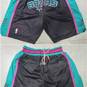 Spurs BlackTeal Shorts (Run Small)