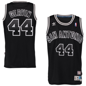 Spurs 44 George Gervin Black Swingmen Men Jersey